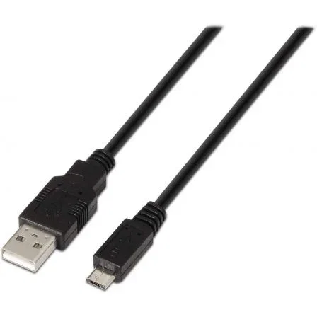Aisens Cable USB 2.0 Tipo A a Micro USB B Negro 0,8m
